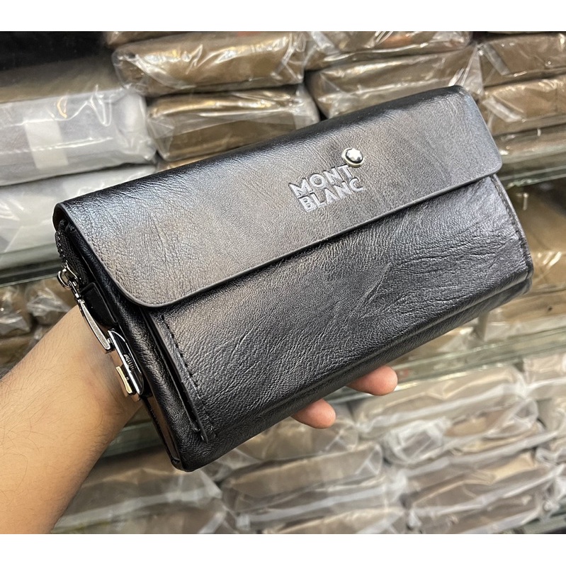 Handbag MB Free pulpen Model lock Angka Tas Clutch Pria/Wanita leather Import