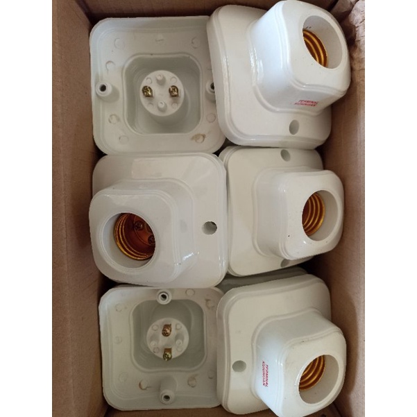 FITING LAMPU PLAFON SEGI EMPAT MINIMALIS