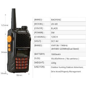 Baofeng UV6R Walkie Talkie 8W   HT 128CH UV 6R Taffware Original Terbaik