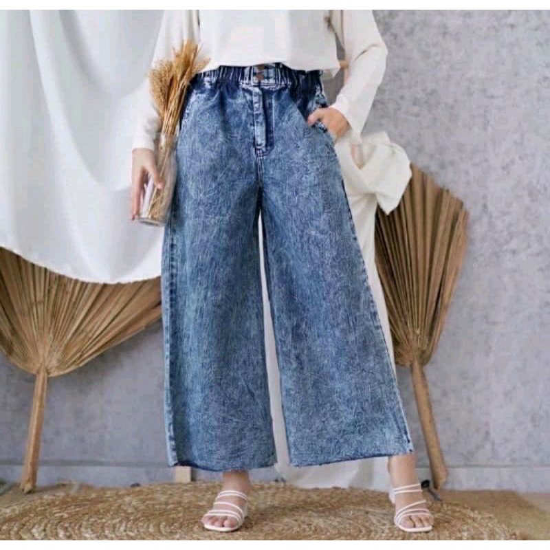 KULOT  JEANS/KULOT JEANS RAWIS/KULOT JEANS SNOW/KULOT JEANS WANITA/KULOT JEANS WANITA MURAH