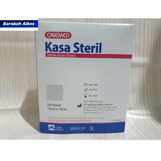 Kasa Kain Kasa Kasa Steril OneMed 16x16cm Alat Kesehatan Kasa Kain Kasa Kasa Steril OneMed 16x16cm Alat Kesehatan