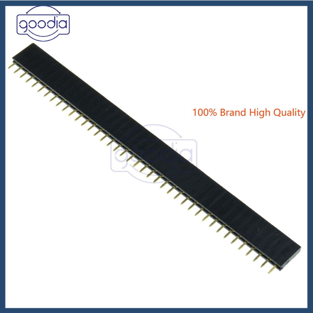 [IN STOCK/COD]  1/5/10PCS 40pin Single Row Straight Female 2.54mm Pin Header Strip PBC for Arduino