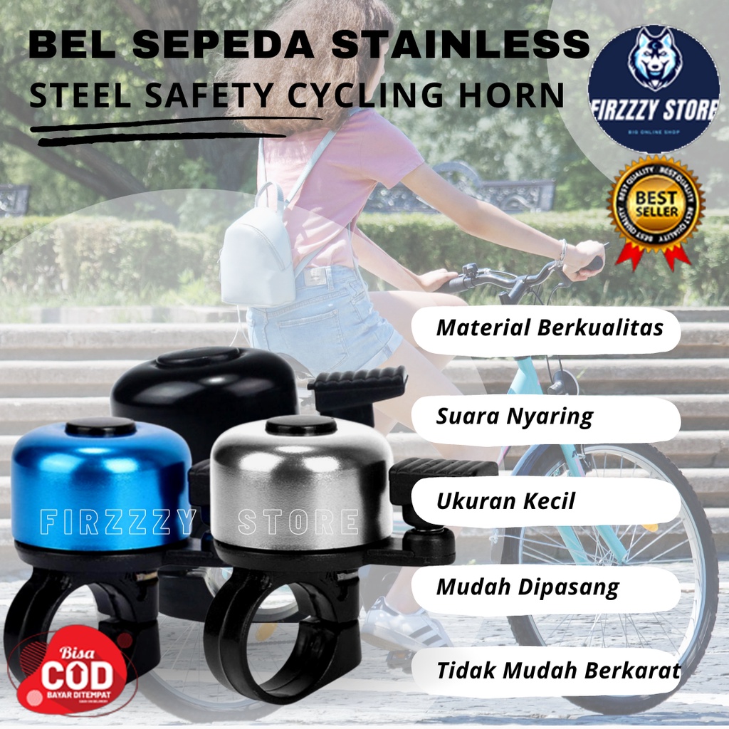 Bel Sepeda Stainless Steel Safety Cycling Horn