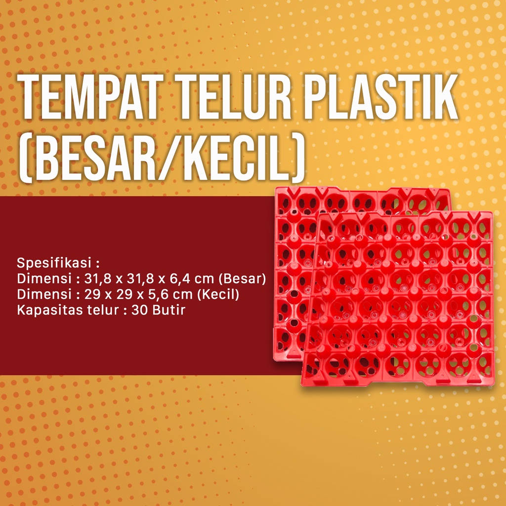TEMPAT TELUR AYAM / EGG TRAY PLASTIK BESAR