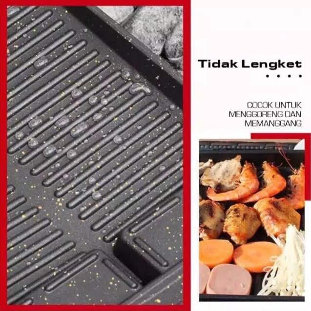 Korean Yakiniku Barbeque Multi Grill Pan Wajan Panggangan Daging _Art