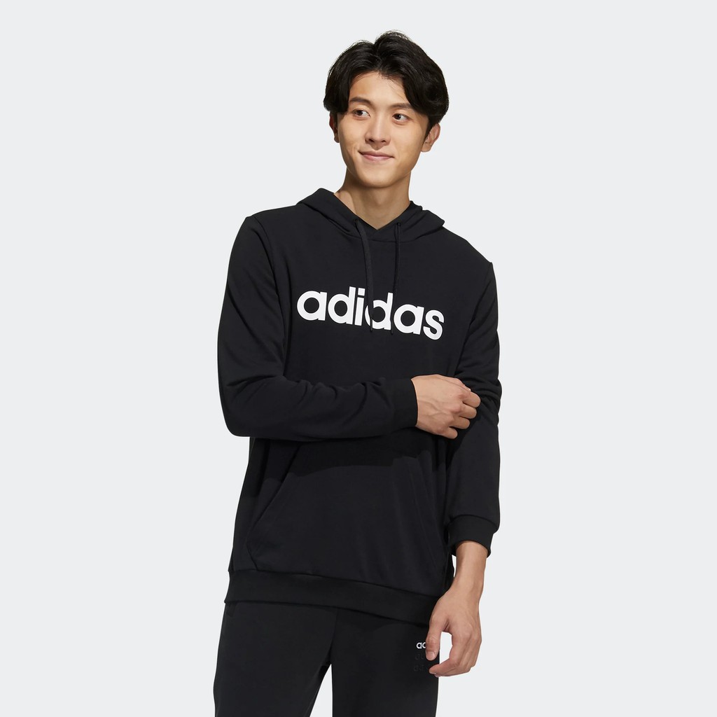 Adidas Essentials Pullover Hoodie Black Original BNWT