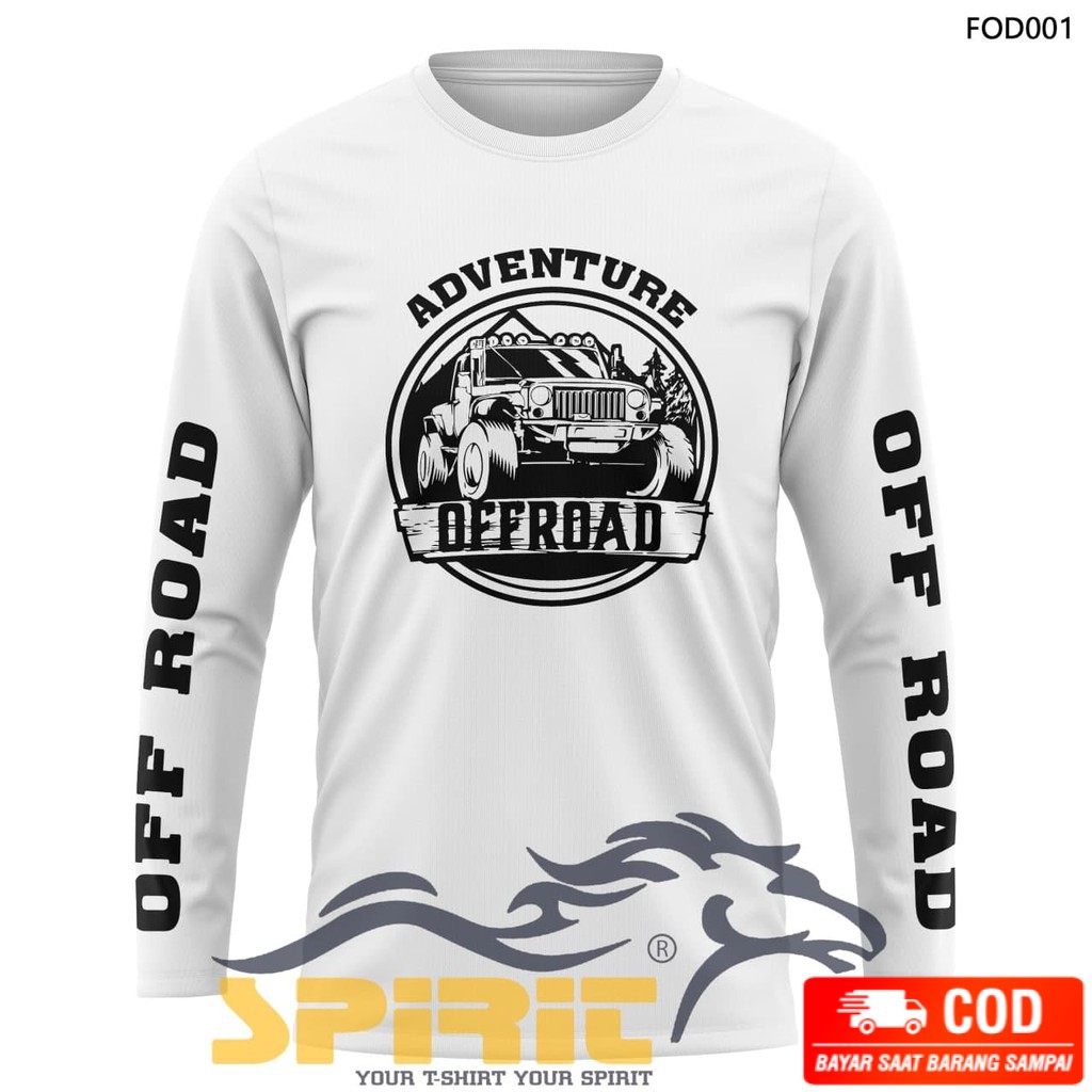COD baju mobil jeep offroad terbaru all color premium distro lengan panjang size besar/kecil