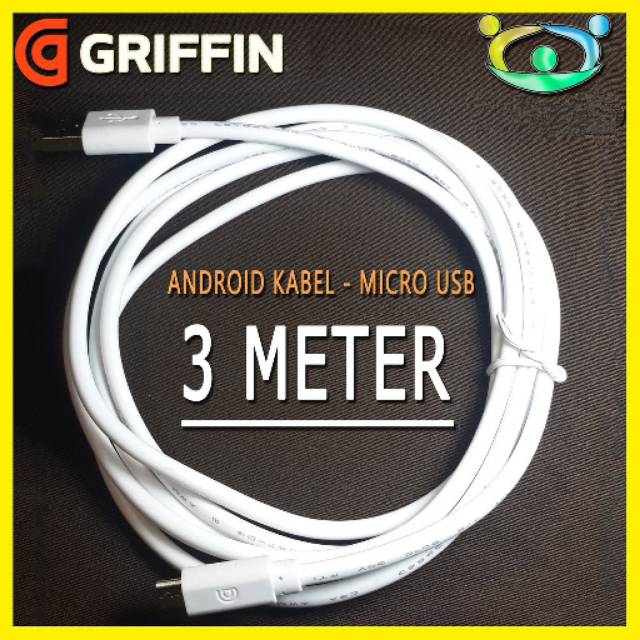 Kabel Data 3 Meter Kabel Data Griffin 3 M fast charging