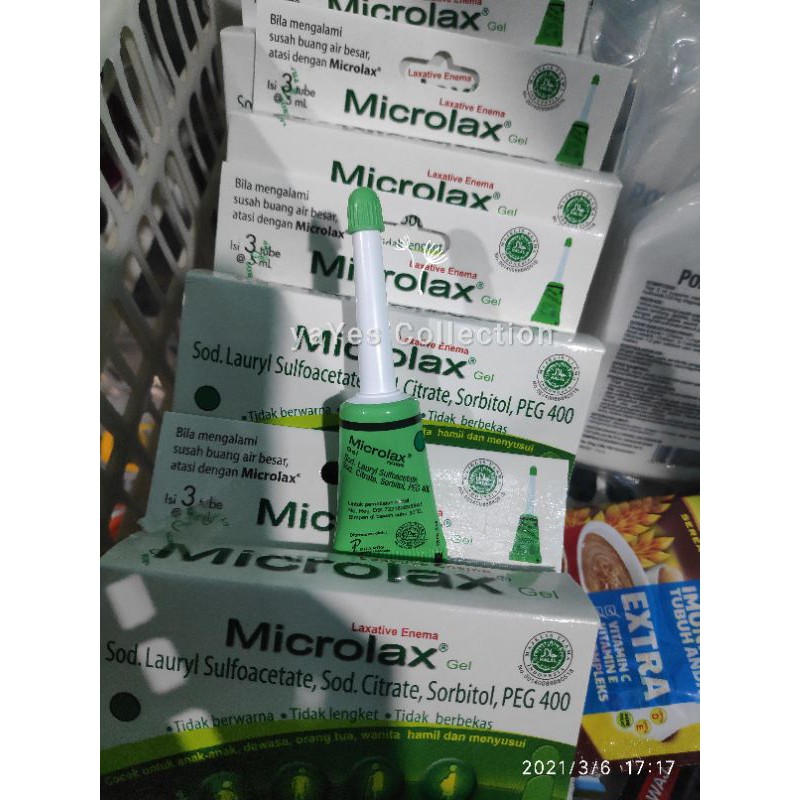 Microlax gel 5 ml tube susah buang air besar BAB Sembelit mikrolak dewasa anak orang tua ibu hamil