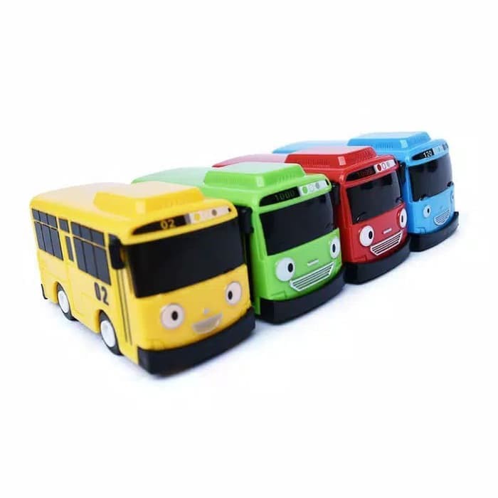 BUS TAYO THE LITTLE BUS MAINAN ANAK MOBIL MOBILAN /Mainan Bus Tayo Isi 4 pcs Full Pullback 333-003