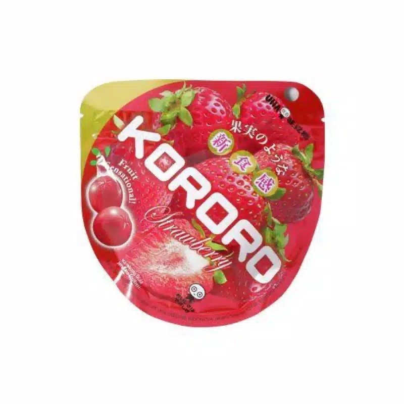 

Kororo Strawberry Jelly Candy/Kembang Gula Jeli Rasa Stroberi 40gr