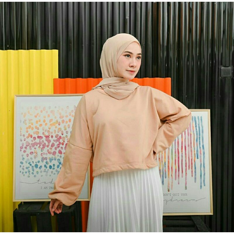 JOVANKA OVERSIZE CROP | CROPTOP OVERSIZE | CROPTOP MURAH | SWEATER OVERSIZE | CROPTOP LILAC