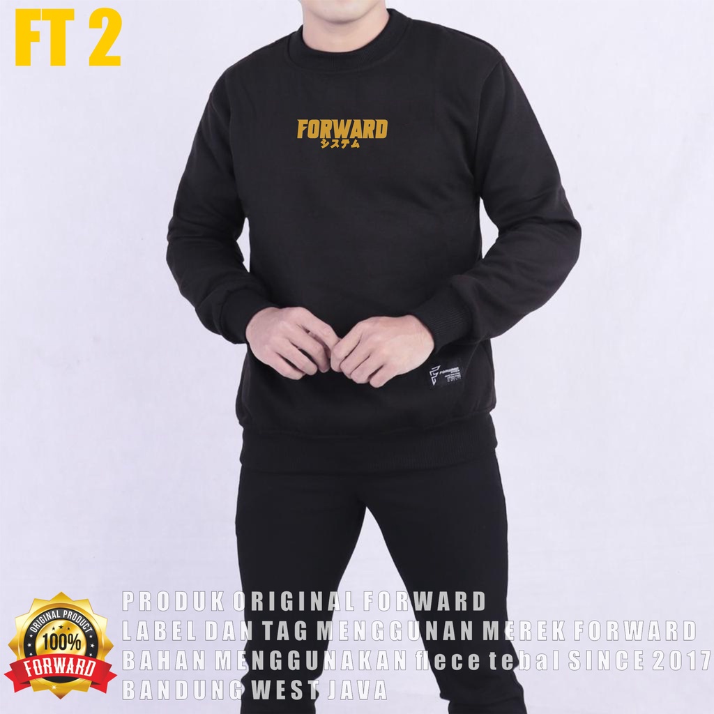 FORWARDSYSTEM Sweater Sweatshirt Crewneck Jumper Unisex Soft Fleece Size M L XL FT1-FT6