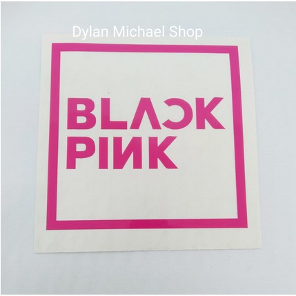 

Stiker Black Pink Logo Kotak Cutting Sticker KPOP blackpink 8cm