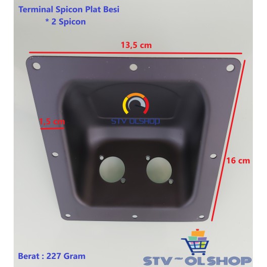 Terminal Spicon / Panel Spicon Plat Besi 2 LB