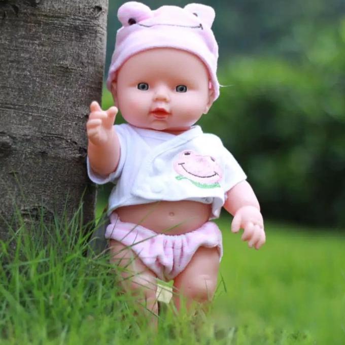 Boneka Bayi Lembut Bahan Silikon Vinyl Untuk Hadiah Anak Perempuan