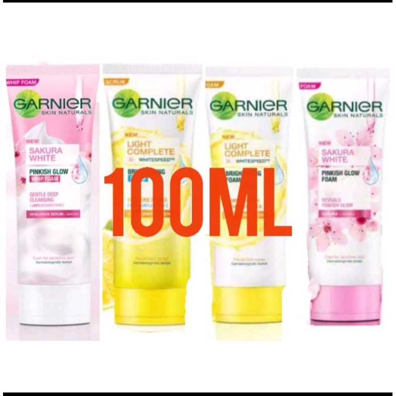 Garnier Facial Foam Light Complete/Pure Active/Sakura White 100ml