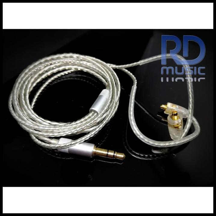 Kabel Mmcx Silver Coated For Iem : Shure, Basic Ie300, Pi 3.14 Audio