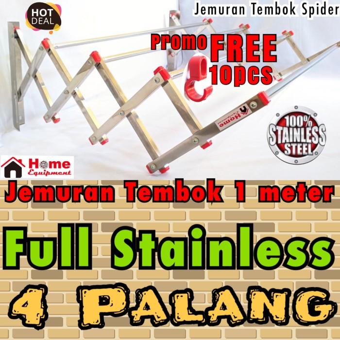 JEMURAN TEMBOK FULL STAINLESS STEEL JEMURAN DINDING PREMIUM KOKOH KUAT
