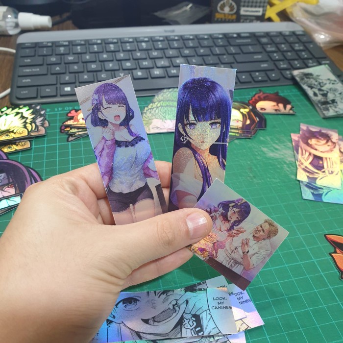 Sticker Hologram Anime - PSH859 - Raiden Shogun - Set 3pcs