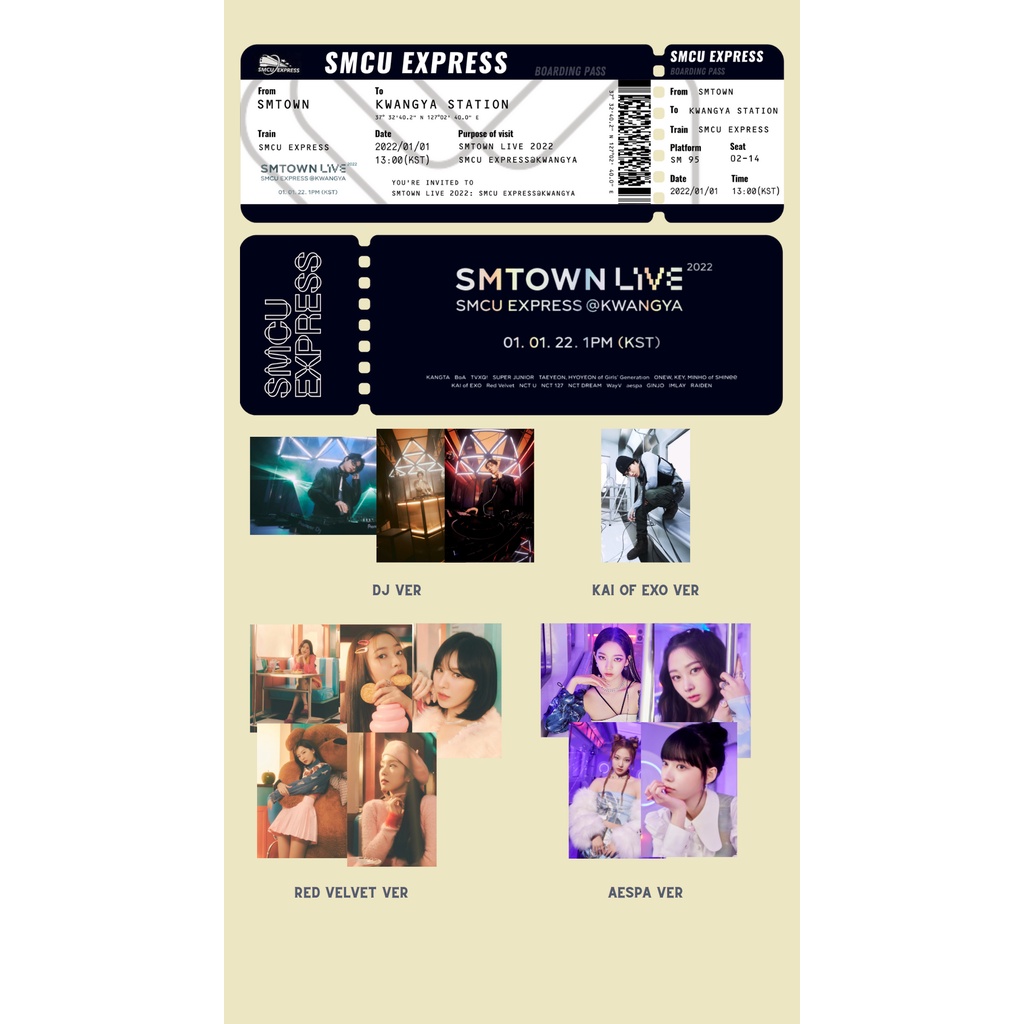 [ BACA DESKRIPSI ] TIKET KONSER HANDMADE SMTOWN LIVE 2022 SMCU EXPRESS KWANGYA