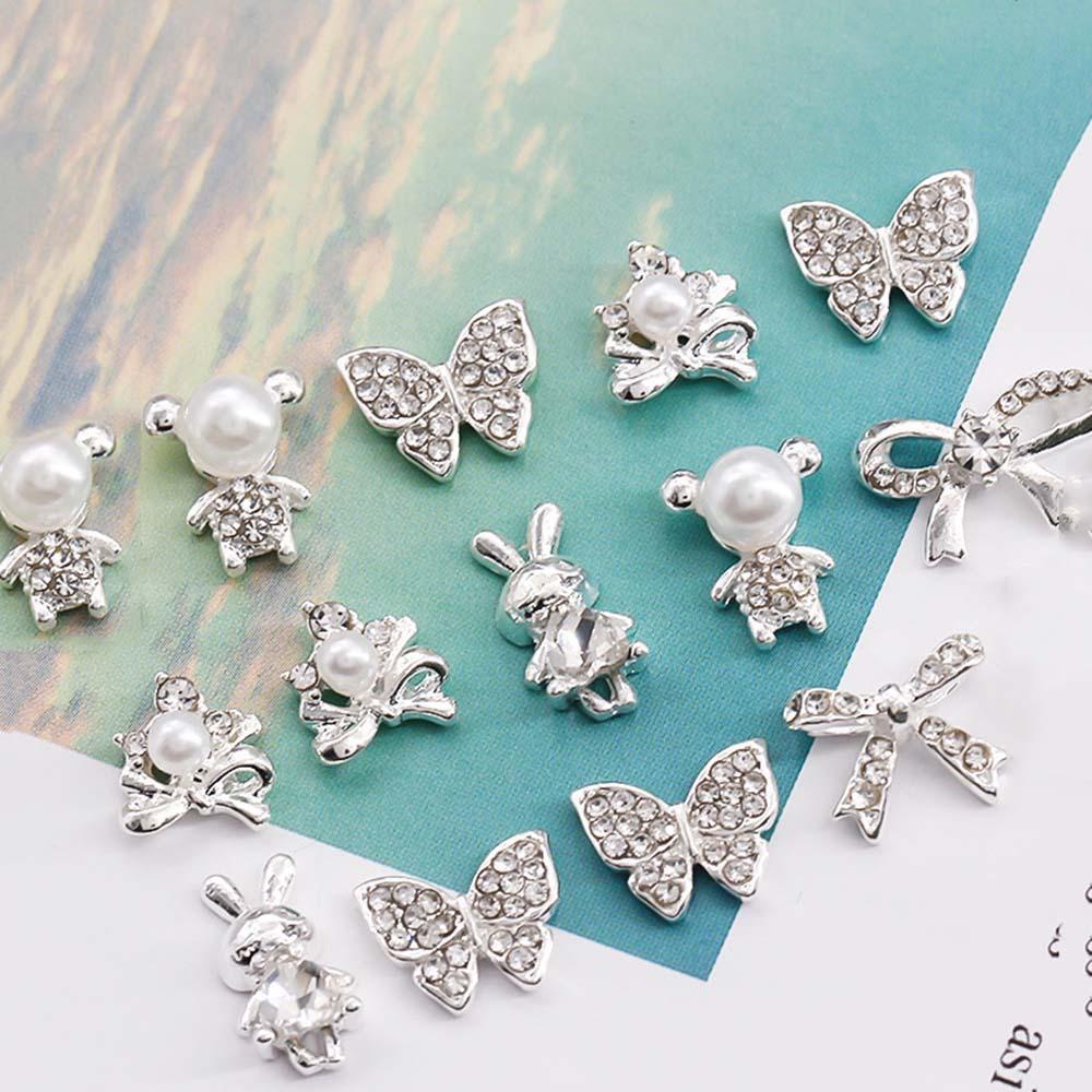 Mxbeauty Hiasan Nail Art Pesona Ikatan Simpul Diamond 3D Hiasan Kuku