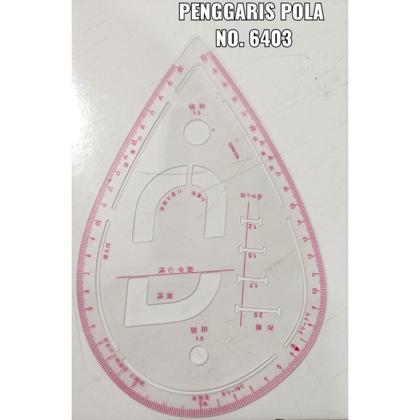 

Penggaris Quilting No 6403 / Penggaris Jahit / Menjahit Pola bahan