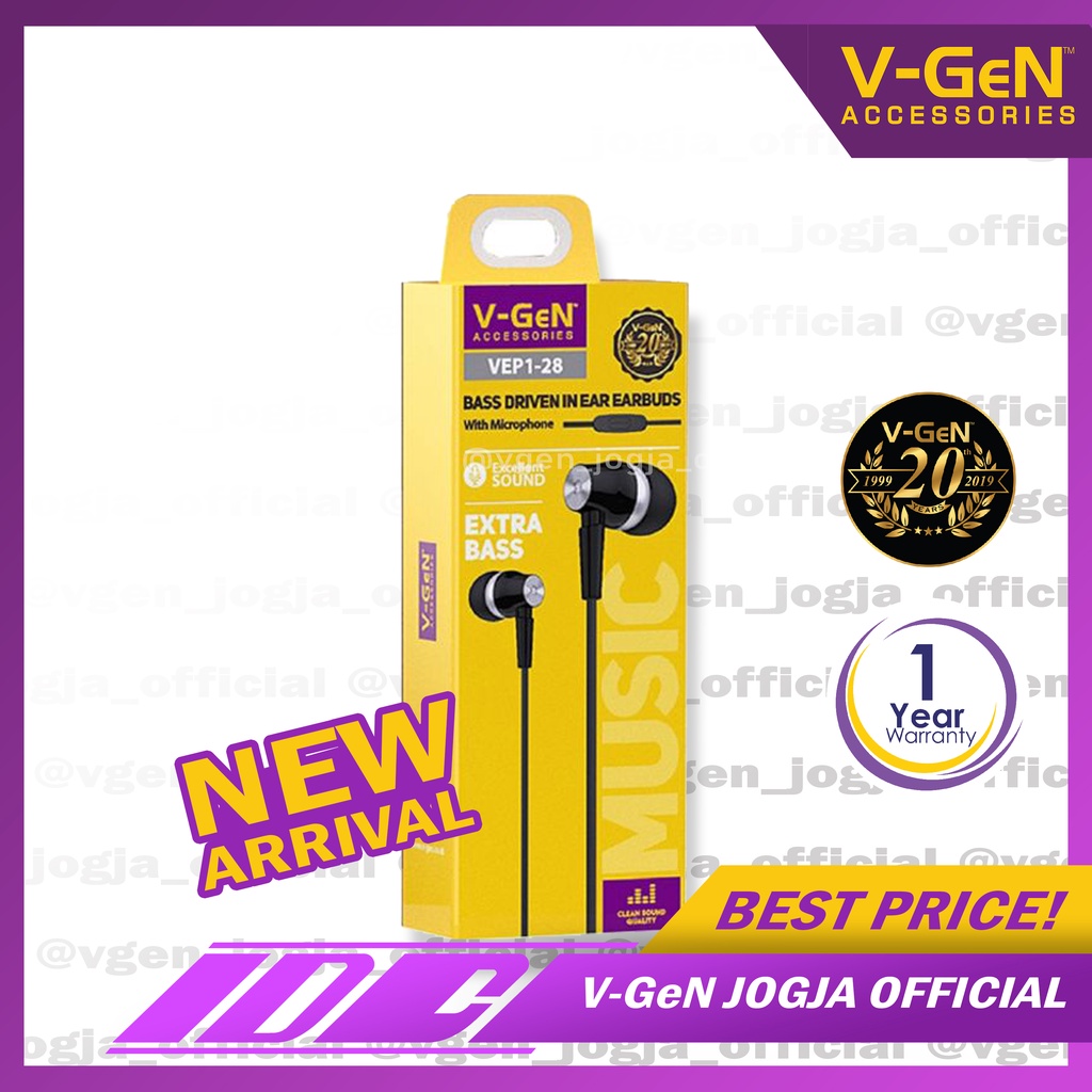 Handsfree V-GeN VEP1-28 Wired Earphone Headset