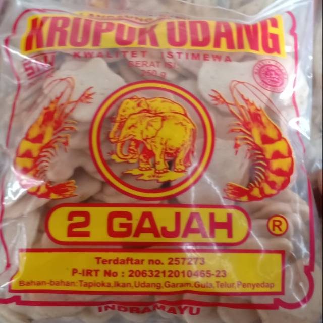 

Kerupuk udang ukuran kancing