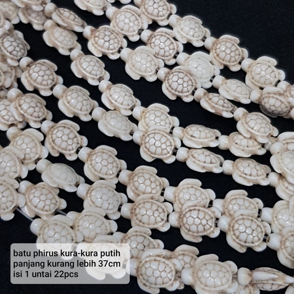 Batu Pirus Asli Motif Kura - Batu Asli  untuk Bahan Kerajinan/Aksesoris/DIY
