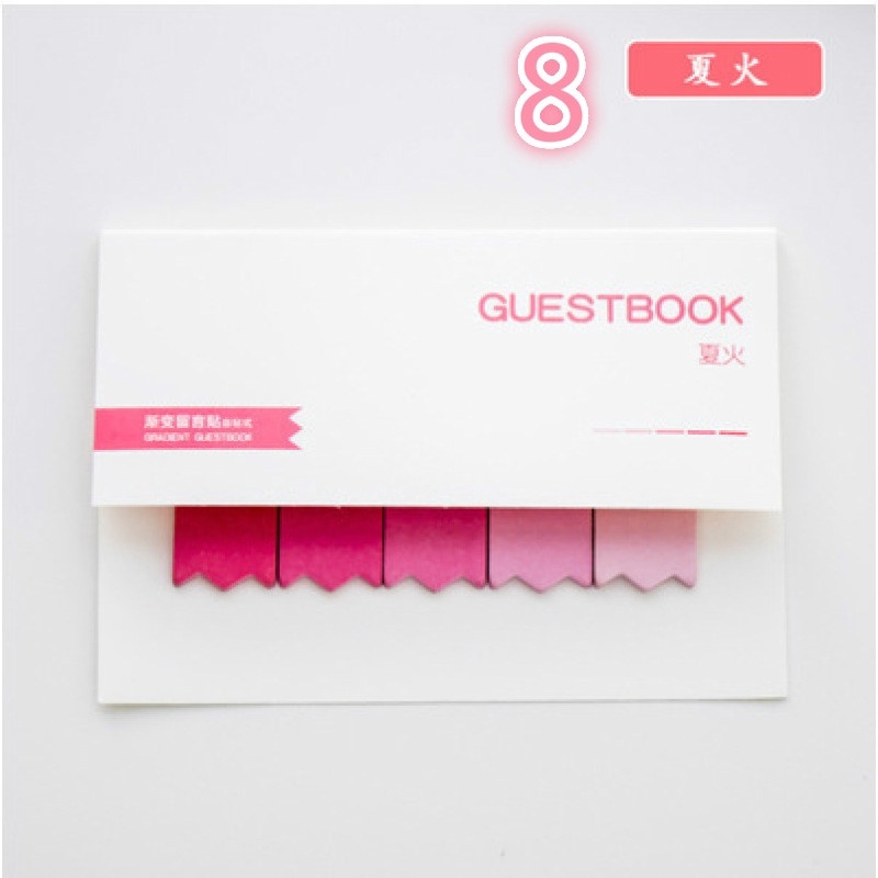 2pcs Sticky Note Warna Gradasi Untuk Penanda Buku