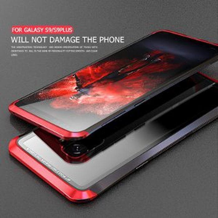 LUPHIE BUMPER CASE SAMSUNG GALAXY S9 METAL ALUMINIUM GLASS COVER