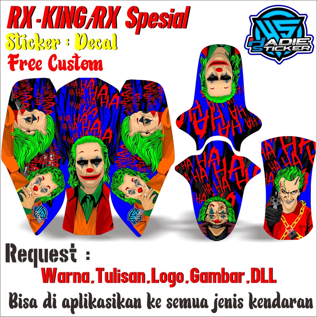 Sticker Decal RX-KING/rx spesial custom Joker
