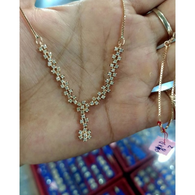 tura gandeng ronyok 4,86 gr berlian asli medan