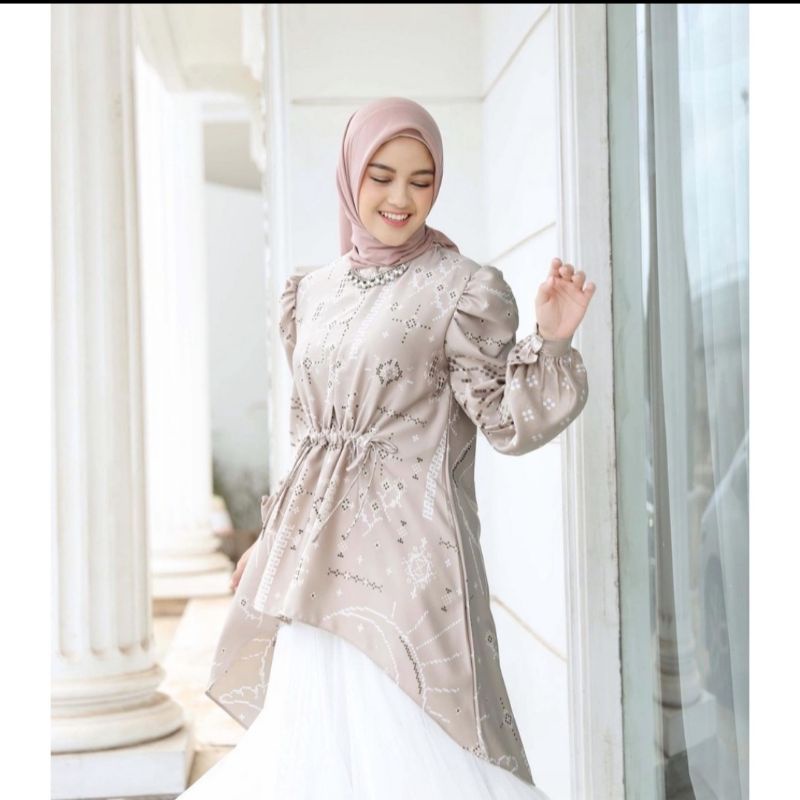 SEMESTA TUNIK KHAKI XL by VANILLA HIJAB