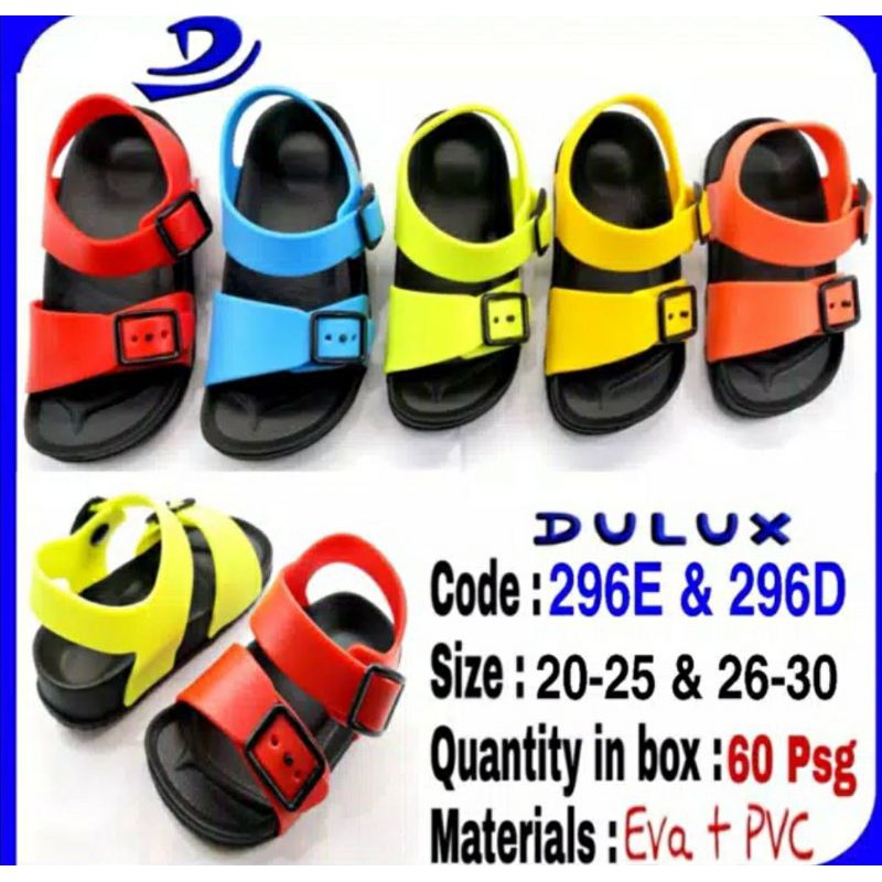 DULUX SANDAL ANAK BALITA SEPATU GUNUNG 296D+E KARET UNTUK USIA 1-4 TAHUN