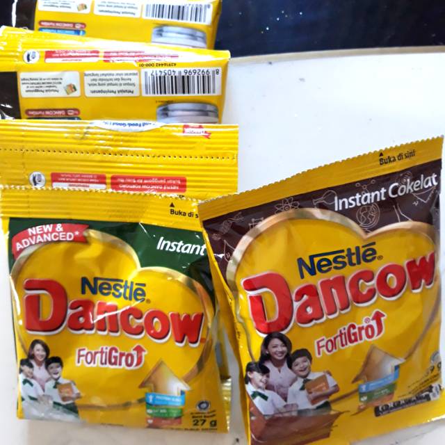 

Dancow fortigrow sachet instant/cokelat (1 sachet )