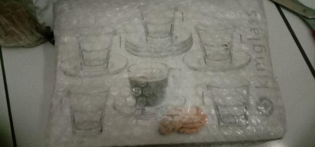 Gelas Espresso Set Dengan Piring Tatakan 80ml