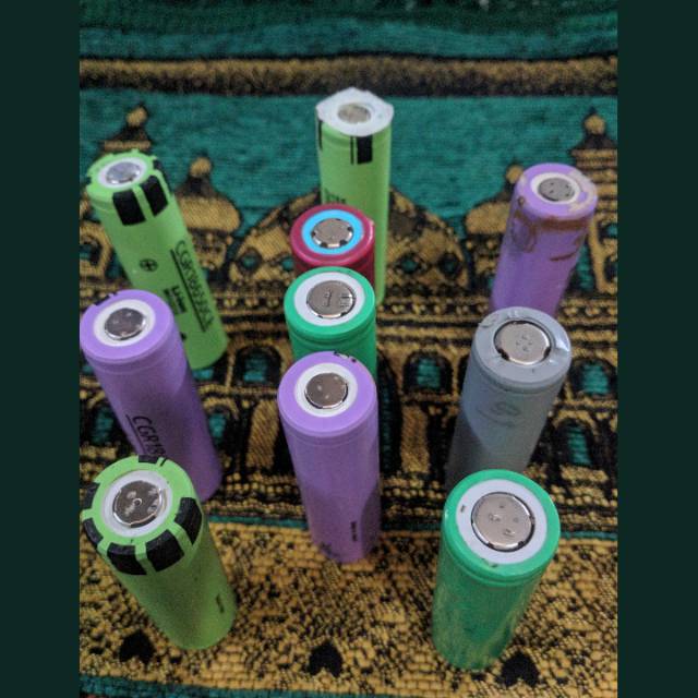 Baterai 18650 Bekas Laptop Real 1000-1900 Mah