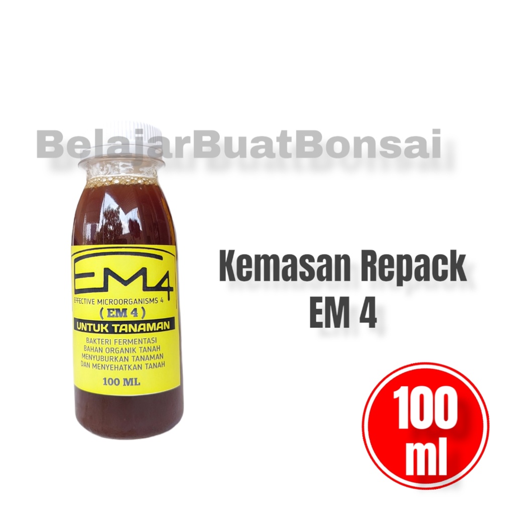 EM4 Mikro Organisme Pertanian Pupuk Organik Cair Tanaman Repack 100ml