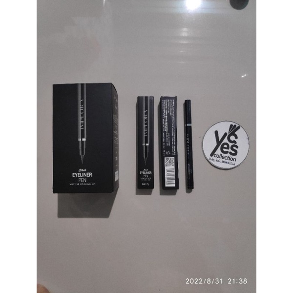 Implora Eyeliner pen pensil waterproof hitam black kecantikan cantik kosmetik cosmetic make up mata