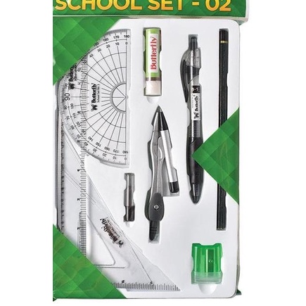 

School Set - 02 Butterfly / Alat Tulis set