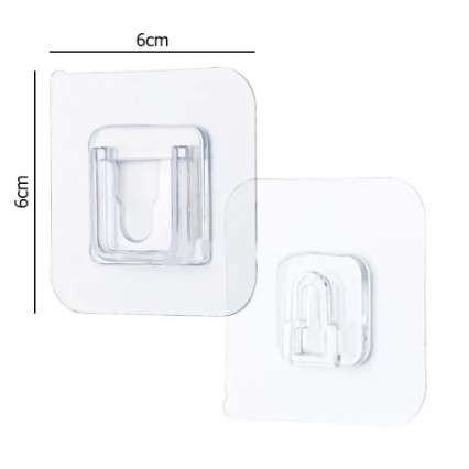 Gantungan Hook 2 Sisi / Hook Double side adhesive wall hooks Isi 2 Pcs