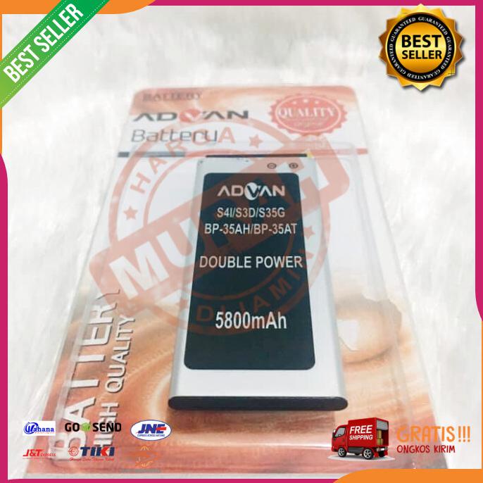 Acc Hp Baterai Advan S35G Bp 35At Bp 35Ah 4800Mah Double Power
