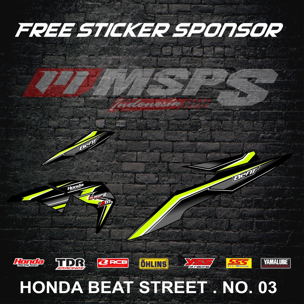 STRIPING HONDA BEAT STREET / ESP KODE 03