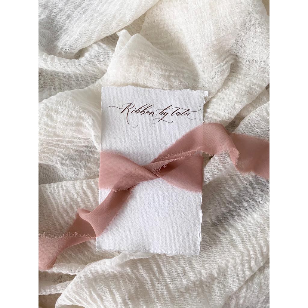 

RIBBON IN MATTE - wedding ribbon / calligraphy ribbon / vows ribbon / pita buket / pita vow /styling