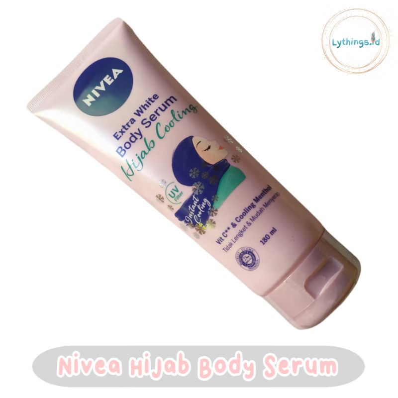 Nivea Extra White Body Serum Hijab Cooling 180mL Body Lotion Handbody