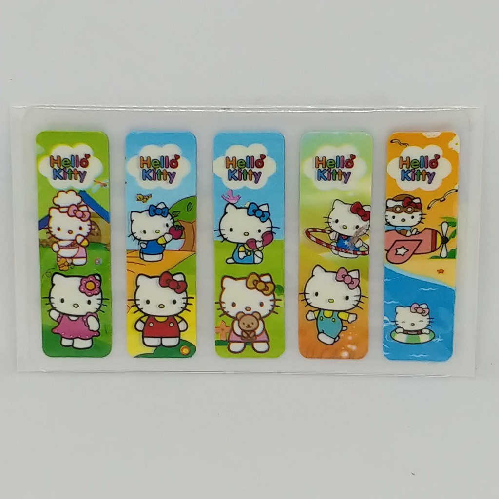 

Sticky notes plastik, pembatas buku, memo, notes, pos it Motif Hello Kitty