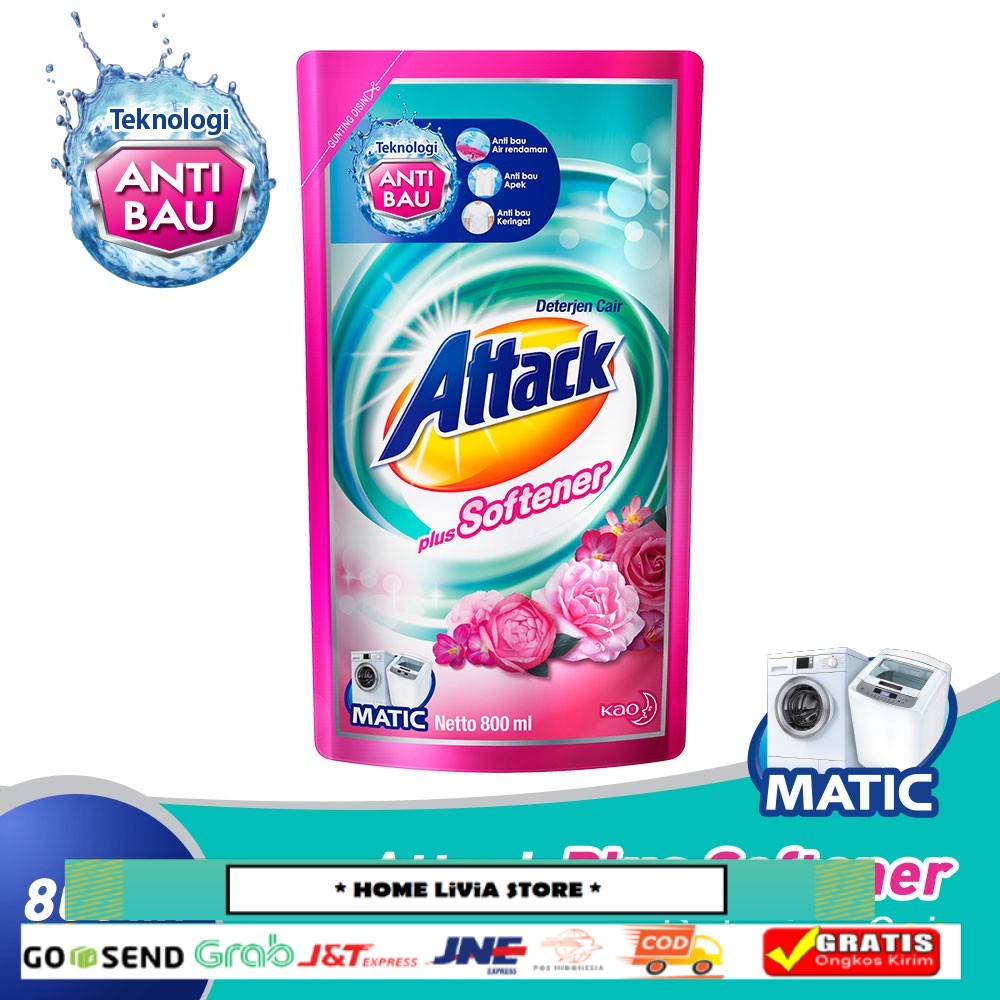 Attack Deterjen Cair Softener 800 mL