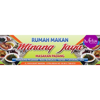 Spanduk banner WARUNG ukuran 3x0.5 METER ( by request) | Shopee Indonesia